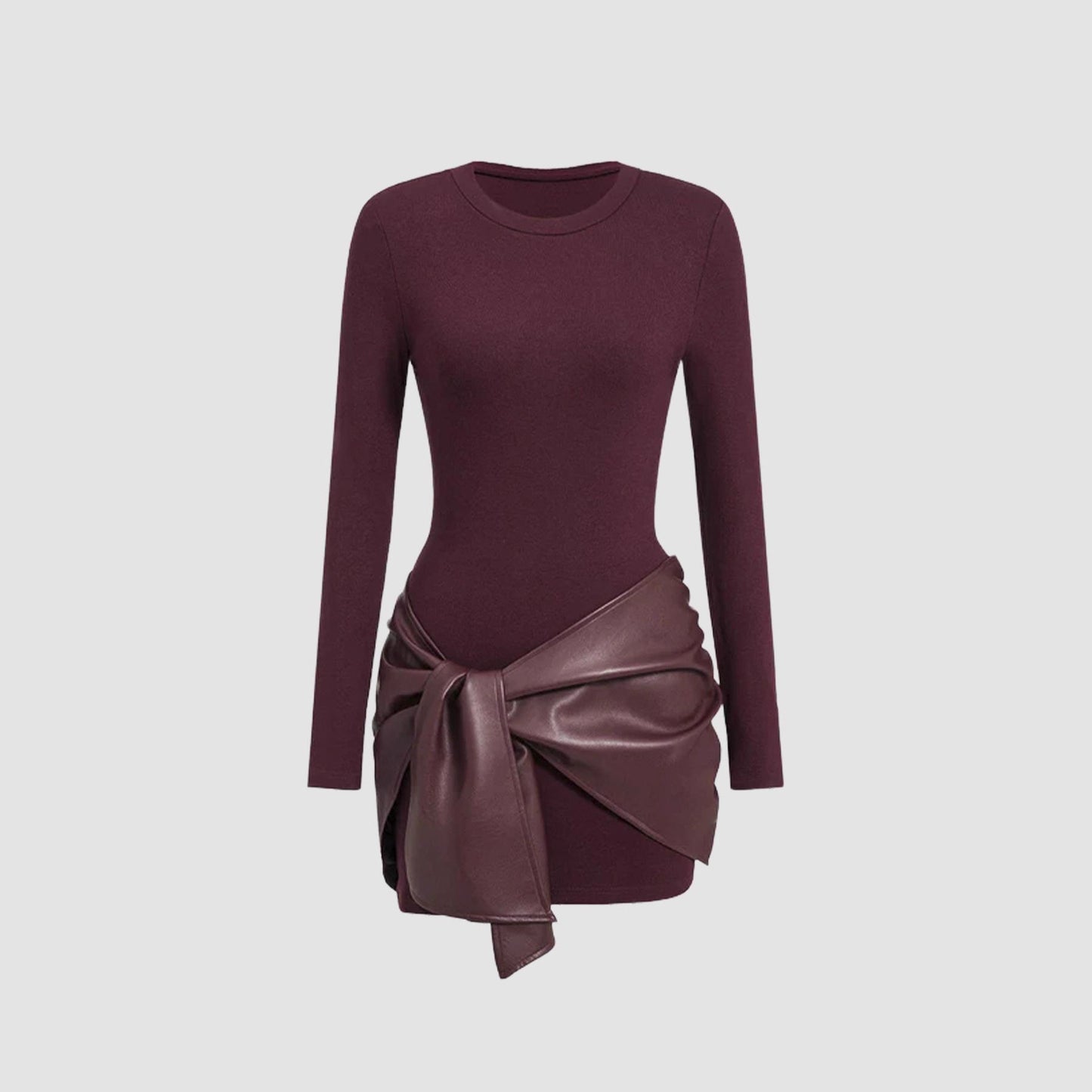 Noir Luxe Ribbon Dress