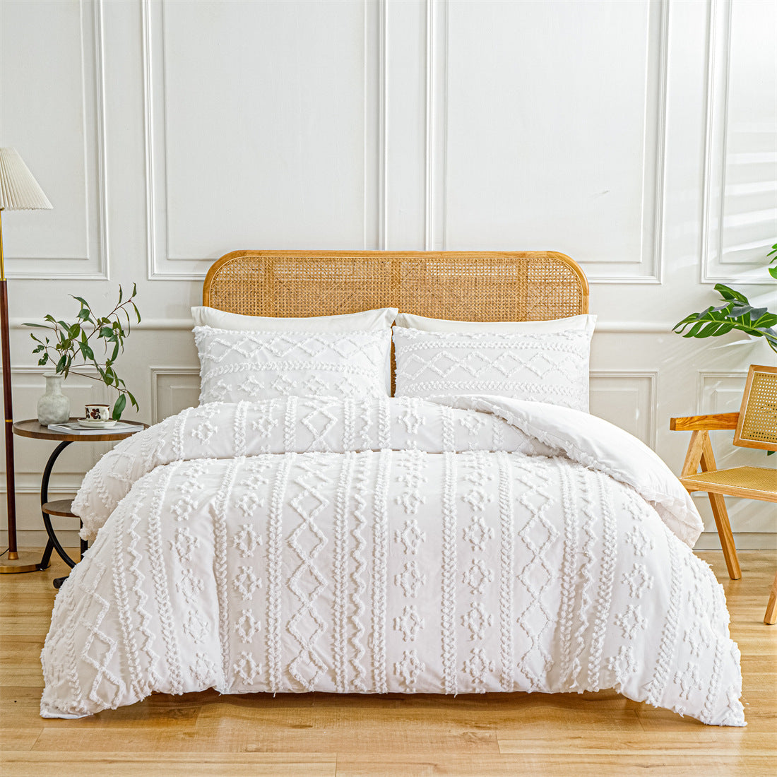 LuxeHaven Tufted Quilt Boho Set