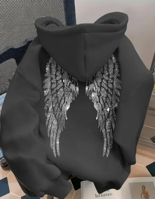 Sweat à capuche surdimensionné CelestialWings™