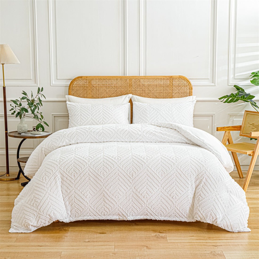 LuxeHaven Tufted Quilt Boho Set