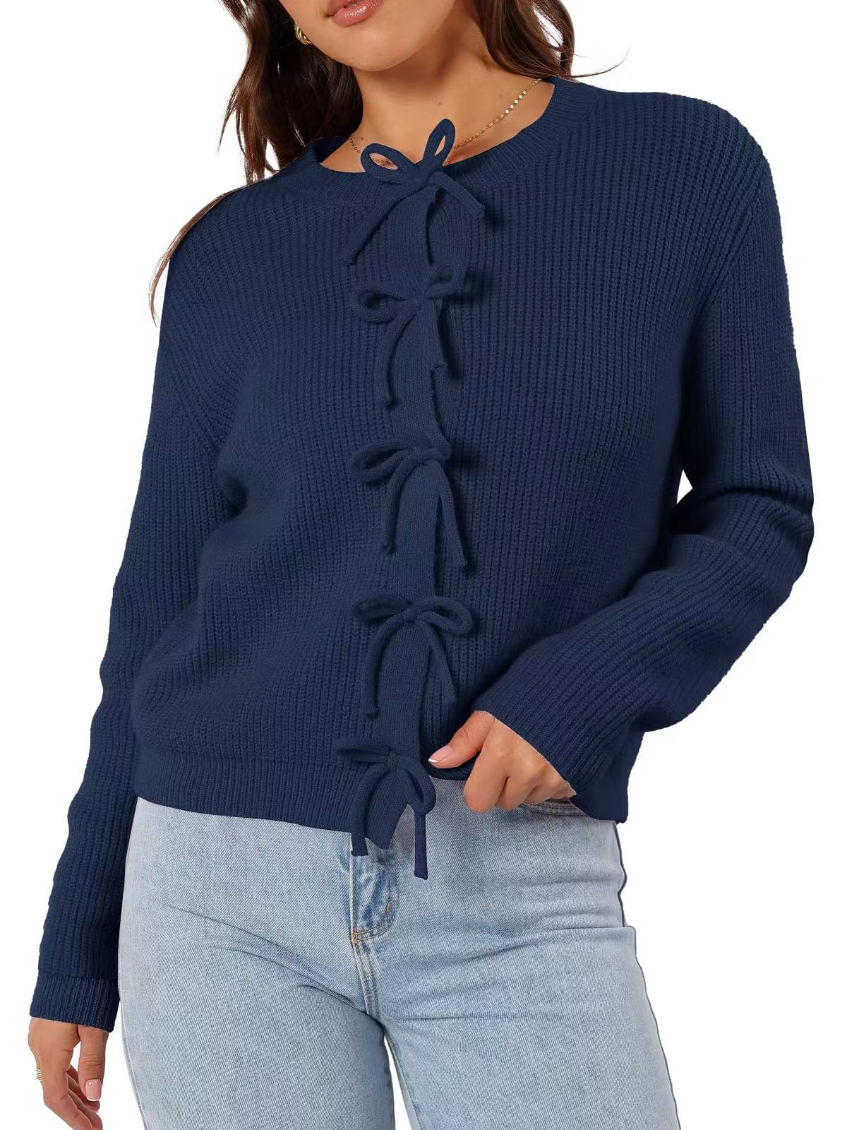 Sweet Bow Knit Cardigan