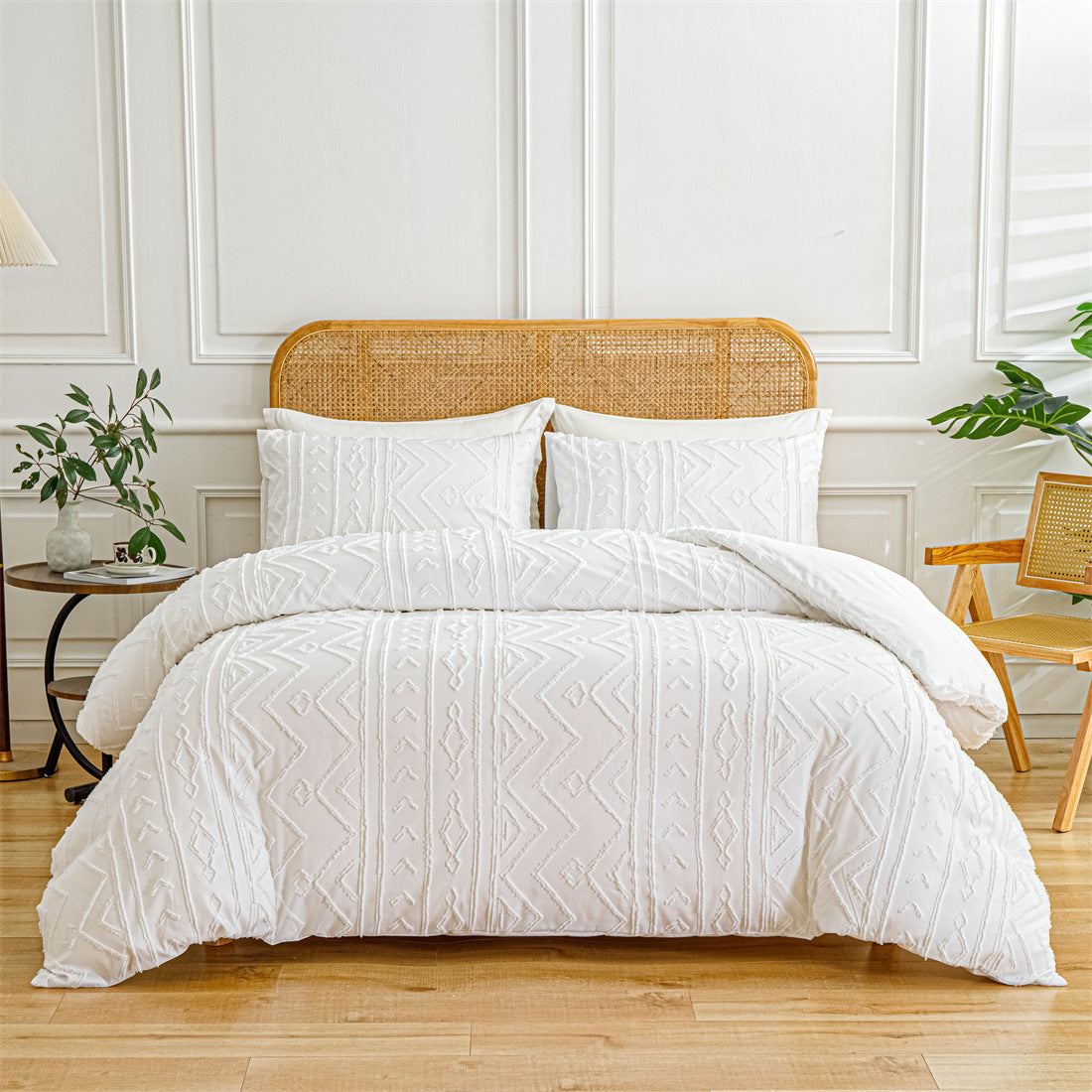 LuxeHaven Tufted Quilt Boho Set