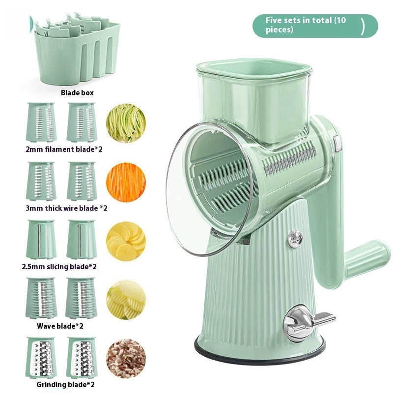 SliceMate™ 5-in-1 Hand Roller Vegetable Shredder