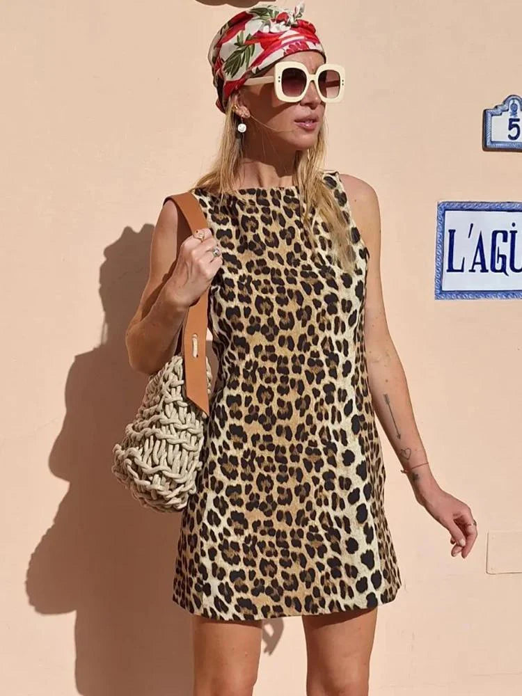 Wild Muse Leopard Mini Dress