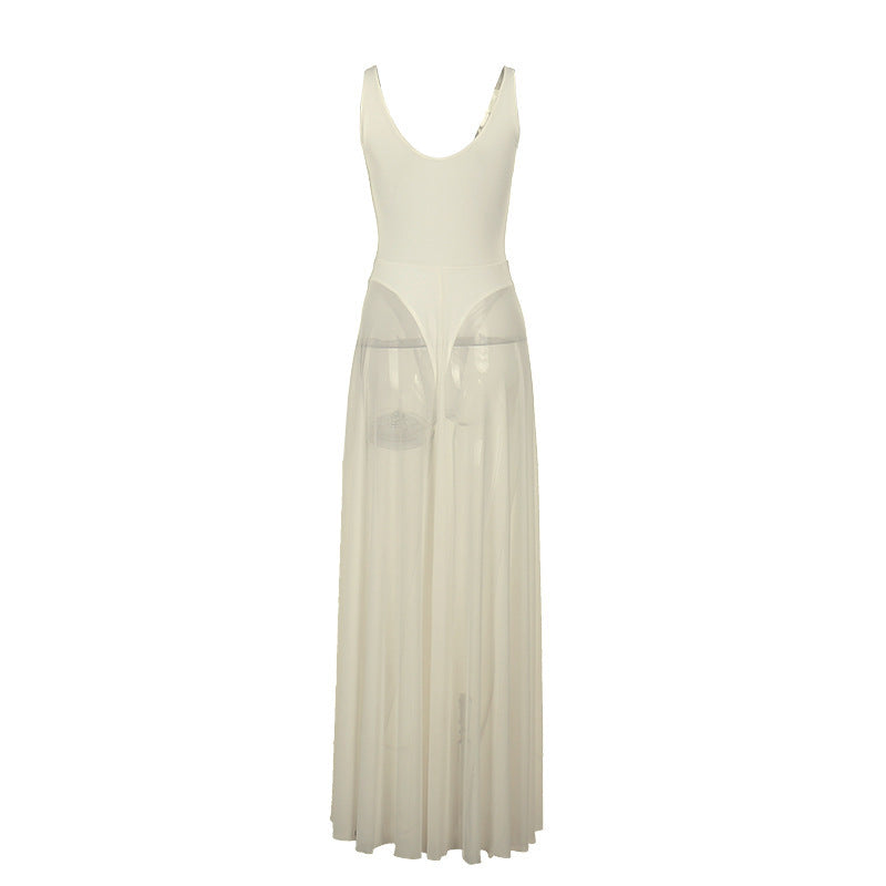 Celestia™ Flowing Mesh Maxi Dress
