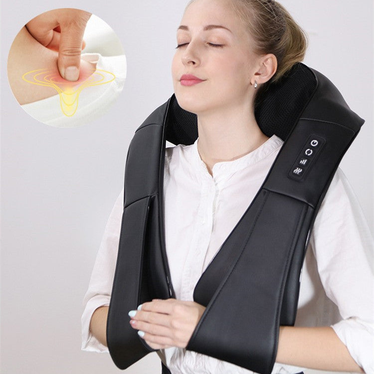 RelaxaLux™ Heated Neck & Shoulder Massager + FREE Luxury Tote Bag