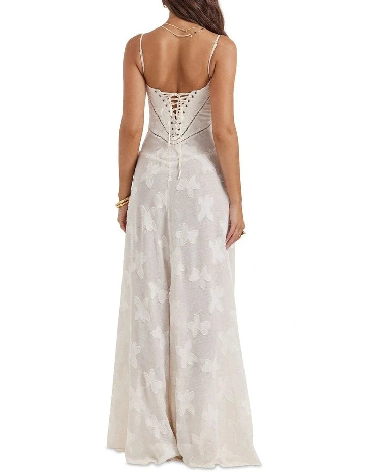 Elegante geborduurde Seren-jurk