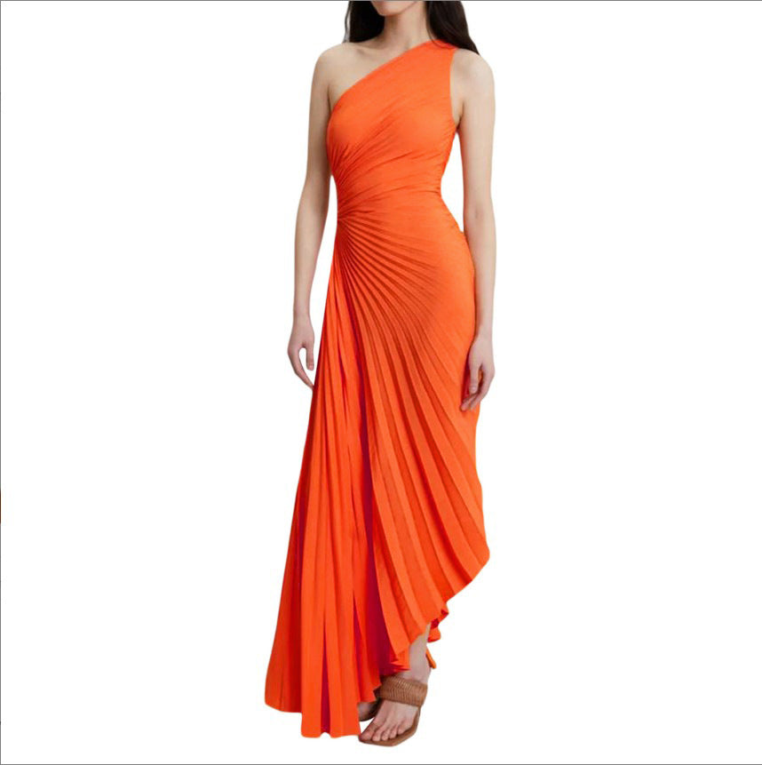 Luna Luxe One-Shoulder Midi