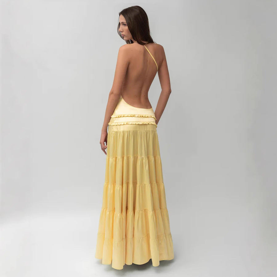 Golden Glow Fairy Maxi Dress