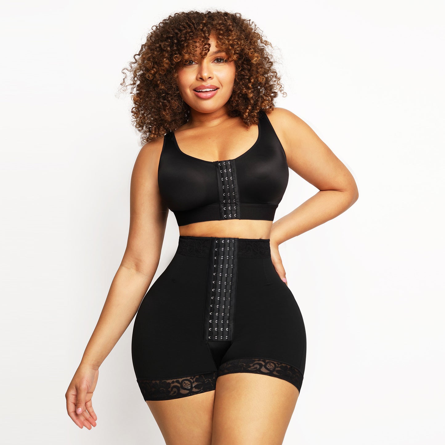 High Waist 3 Breasted Tight Belly Trimming Butt-lift Underwear