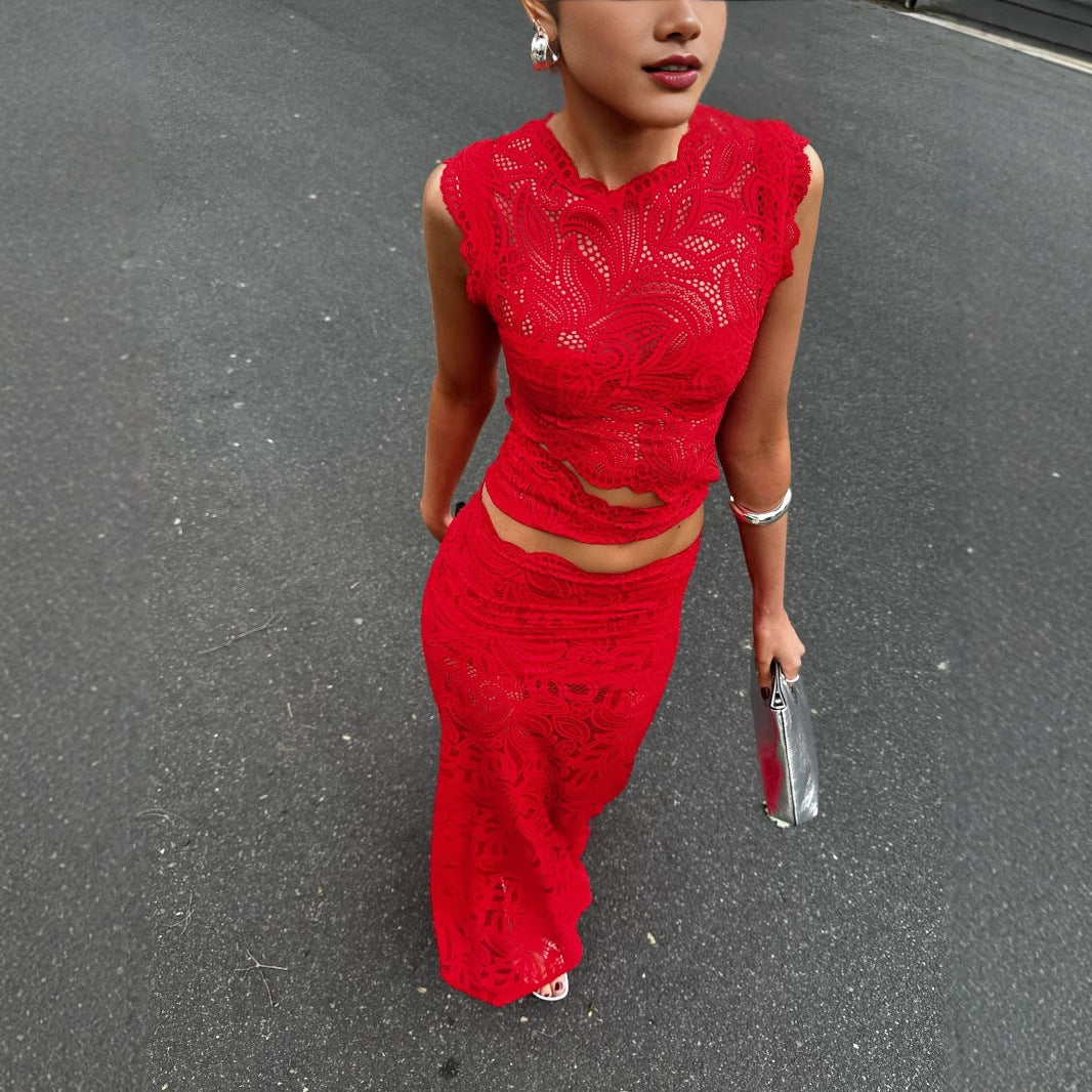 Scarlet Heat Two Piece Set