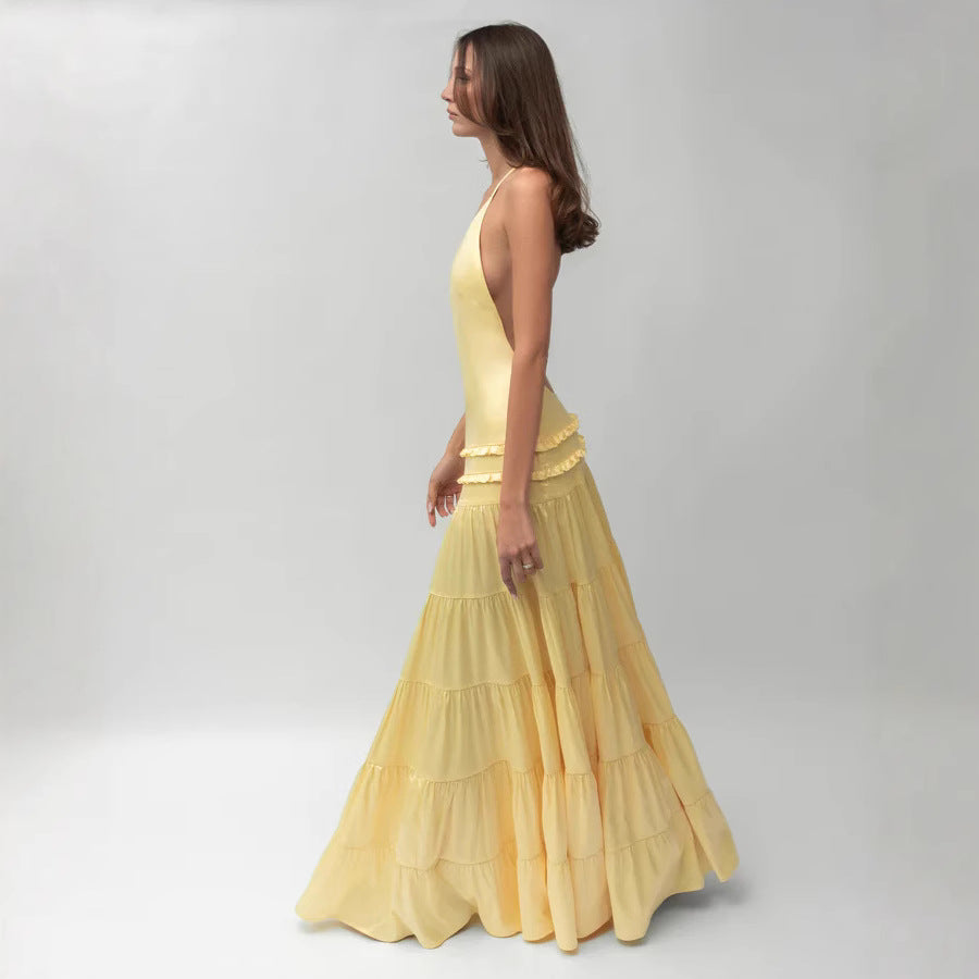 Golden Glow Fairy Maxi Dress