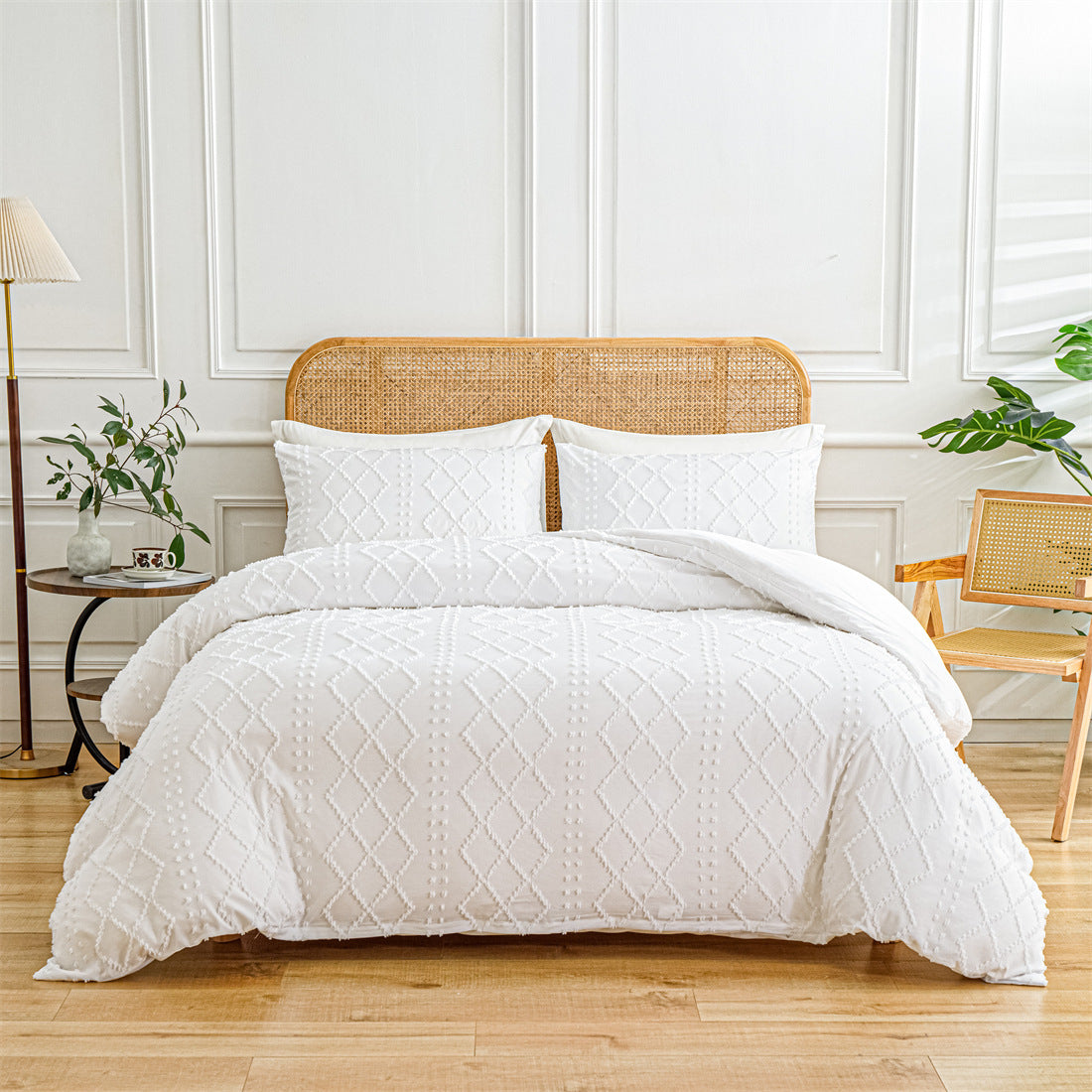 LuxeHaven Tufted Quilt Boho Set