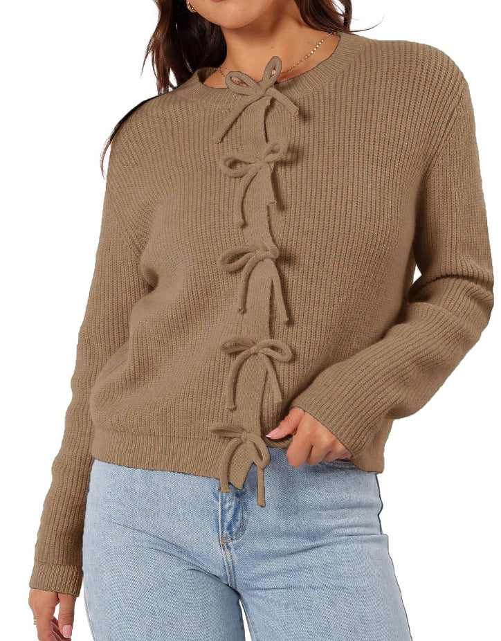 Sweet Bow Knit Cardigan