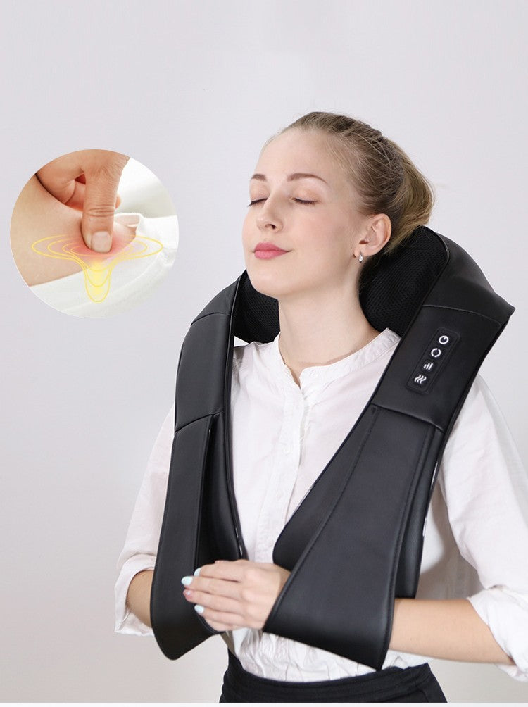 RelaxaLux™ Heated Neck & Shoulder Massager + FREE Luxury Tote Bag