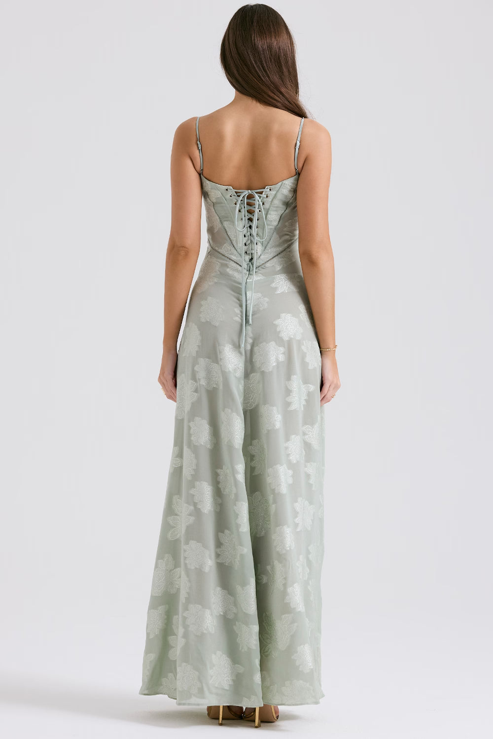 Elegante geborduurde Seren-jurk