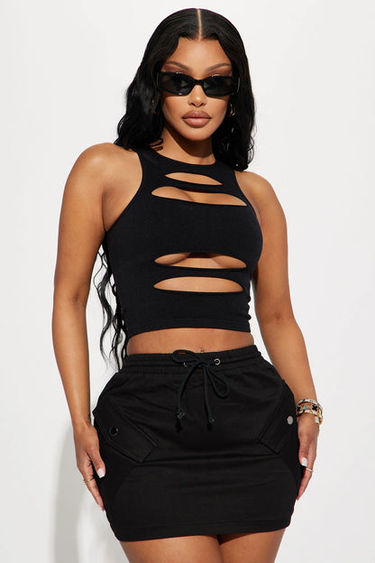 Noir Cutout™ Seamless Tank Top