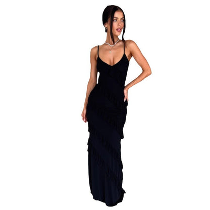 Robe longue fluide à volants Ethereal Flow™