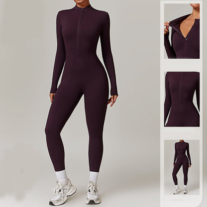 NovaSculpt™ Zip-Up Jumpsuit