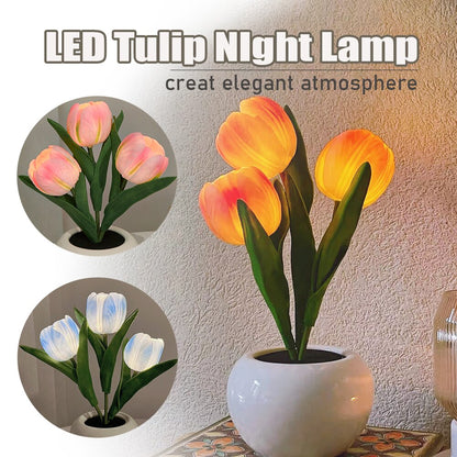 Vase veilleuse tulipe LED LumiBloom™