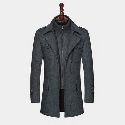 Ironcrest™ Double-Collar Wool Coat