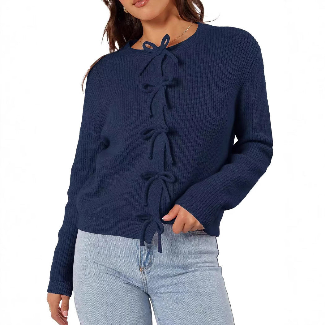 Sweet Bow Knit Cardigan