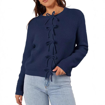 Sweet Bow Knit Cardigan