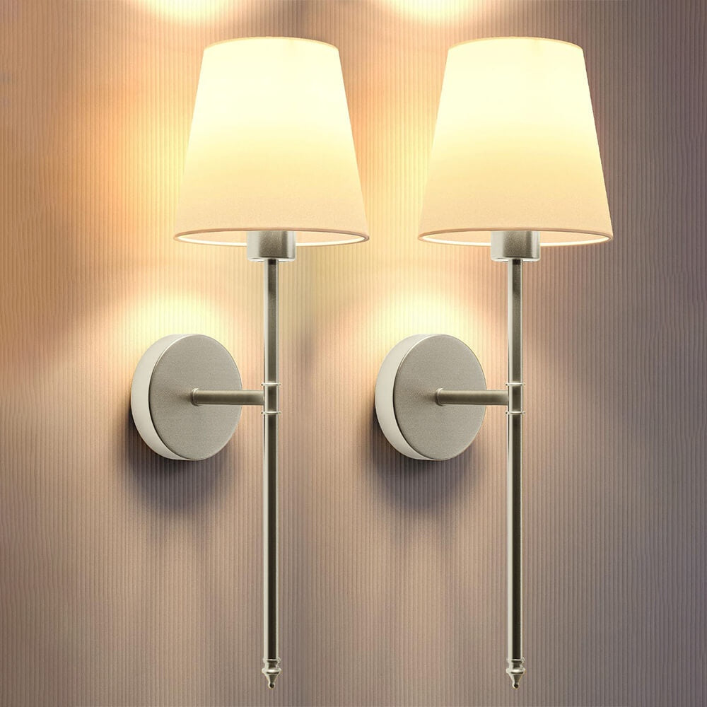 National Cloth Cover Led Copper Wall Lamp
