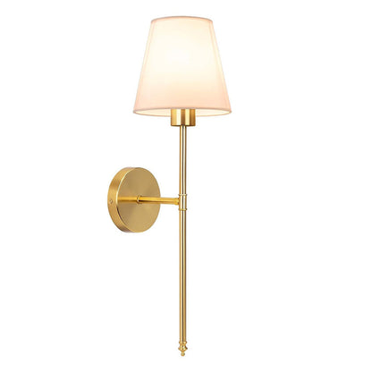 National Cloth Cover Led Copper Wall Lamp
