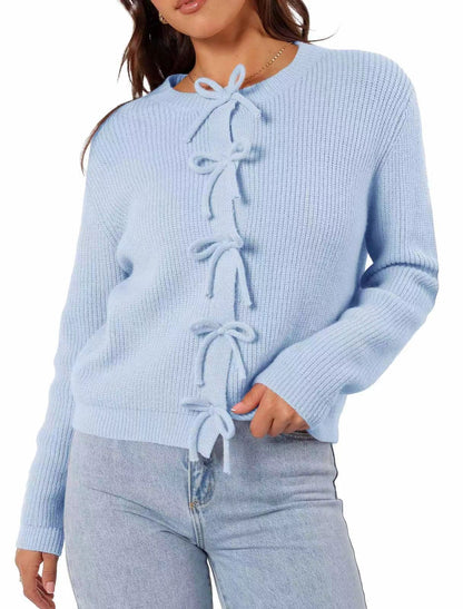 Sweet Bow Knit Cardigan