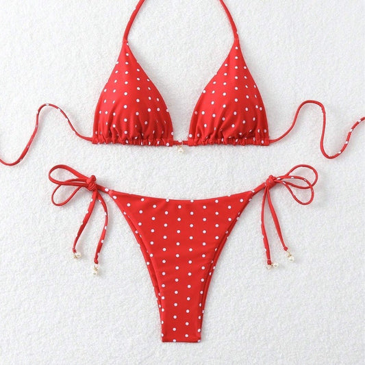 Bikini à cordon Cherry Dot™
