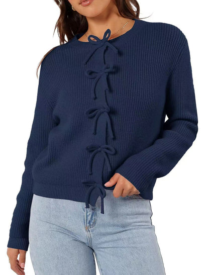 Sweet Bow Knit Cardigan