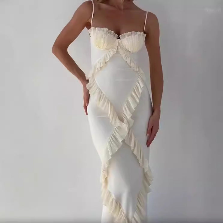Isadora™ Ruffle Corset Maxi Dress