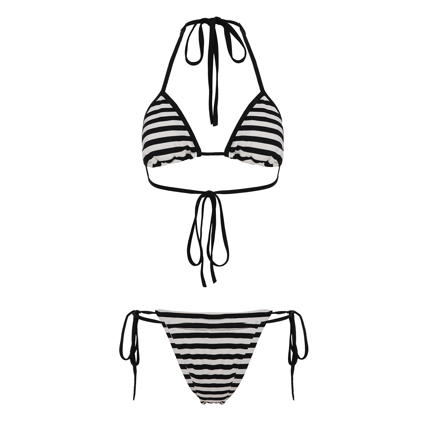 Dolce Dot™ Lace-Up Ruffle Bikini Set