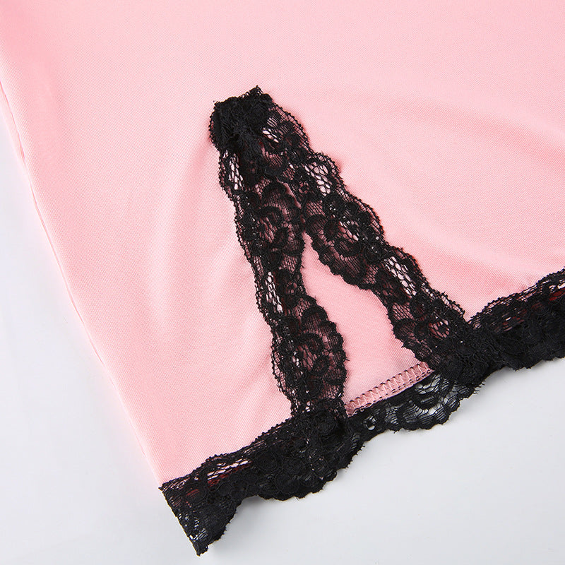 Vestido lencero de encaje Blush Temptation