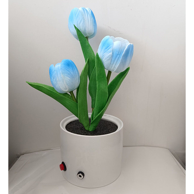 Vase veilleuse tulipe LED LumiBloom™