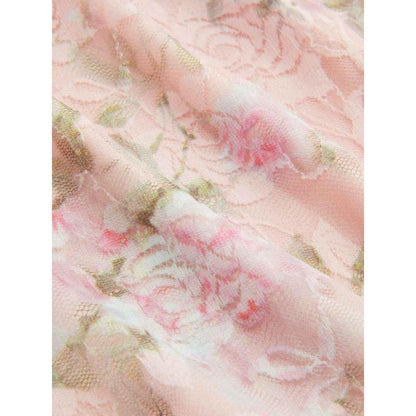 Robe longue Blossom Elegance à ourlet en dentelle