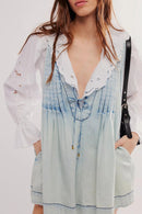 V-neck Sleeveless Denim Romper
