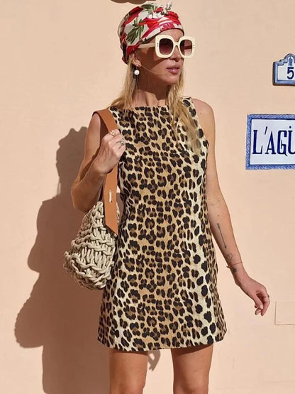 Wild Muse Leopard Mini Dress