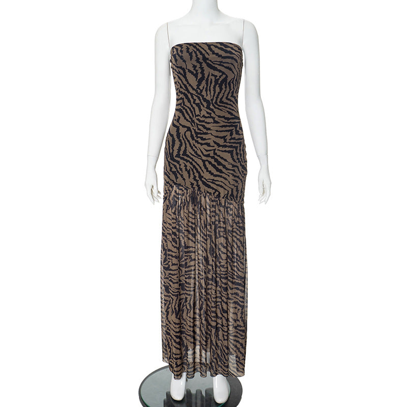 Serpentina™ Strapless Mesh Maxi Dress