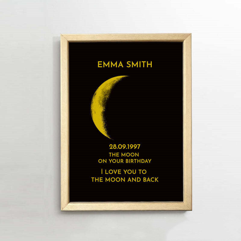 Custom Moon Phase Canvas – The Night Your Bond Began