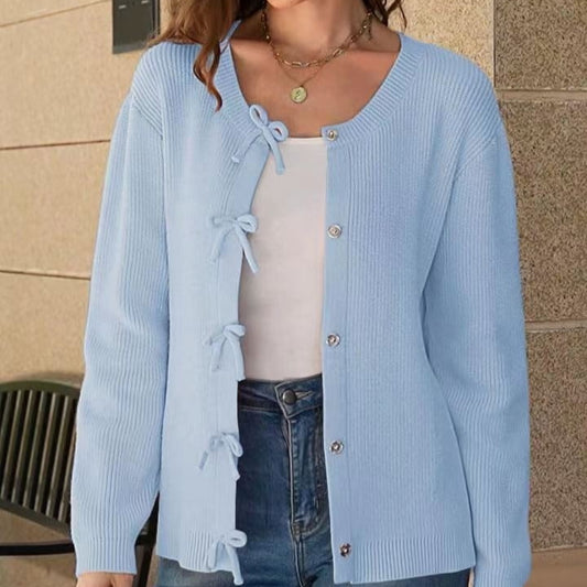 Sweet Bow Knit Cardigan