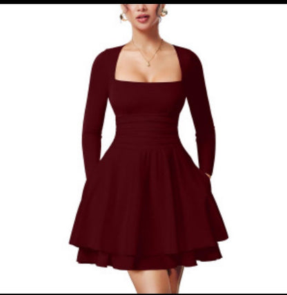Valentina™ Square Neck Mini Dress