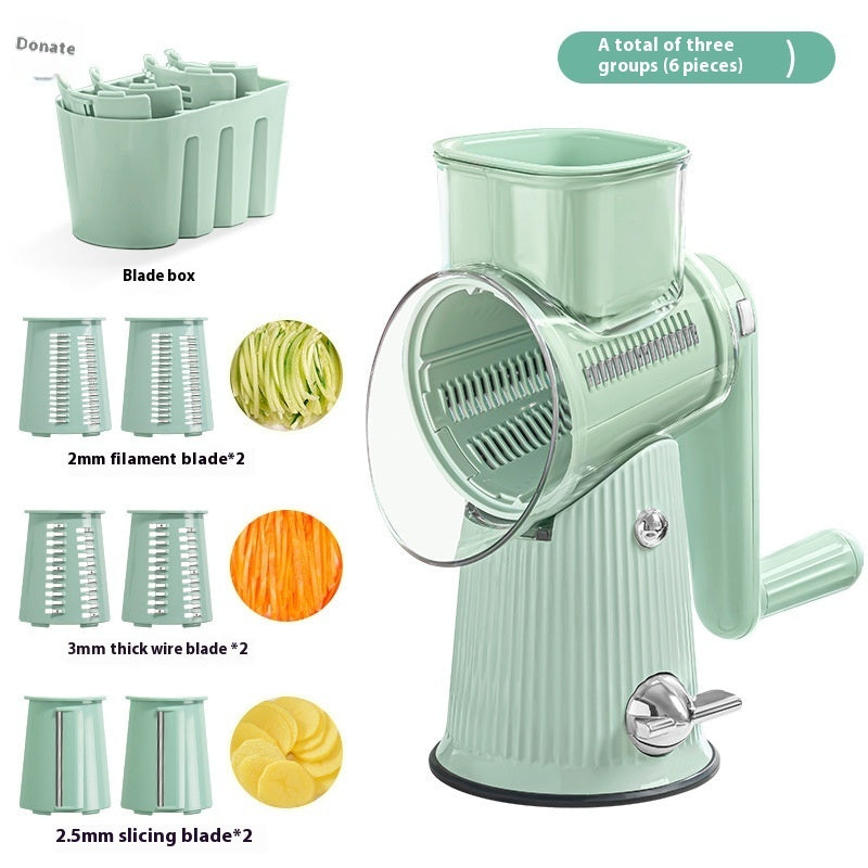 SliceMate™ 5-in-1 Hand Roller Vegetable Shredder