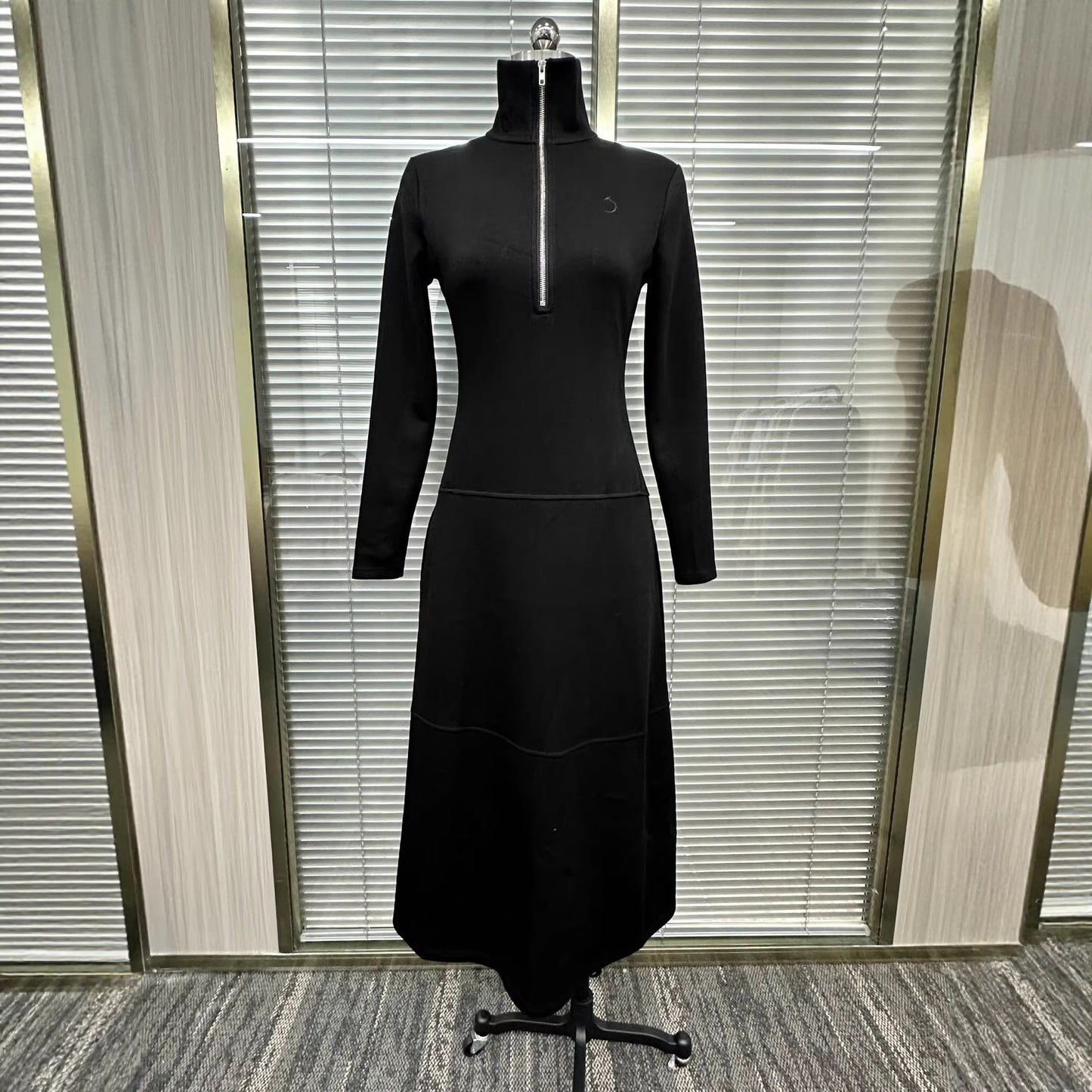 The Onyx Zip Maxi Dress