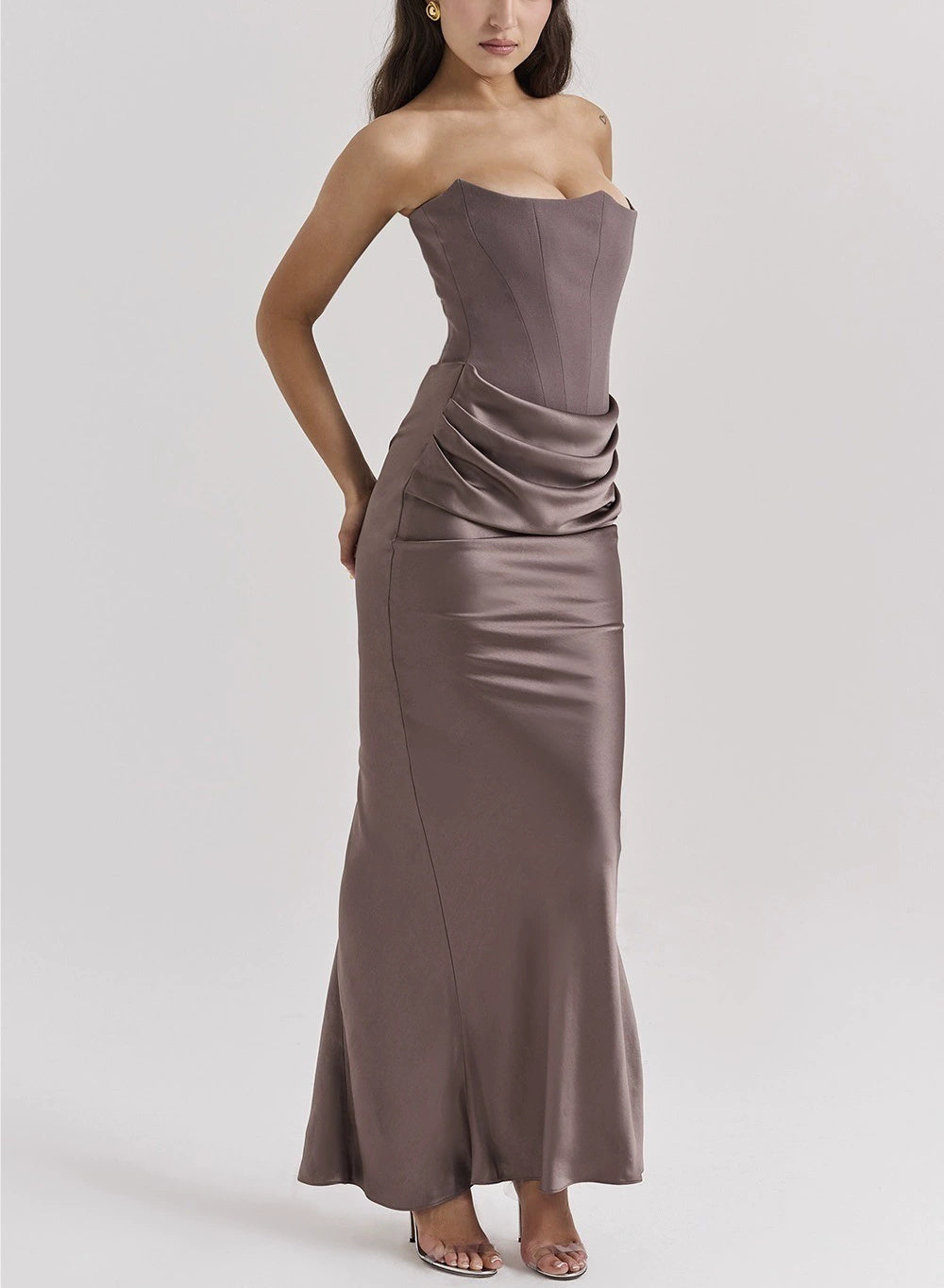 Ethereal Veda Strapless Corset Dress