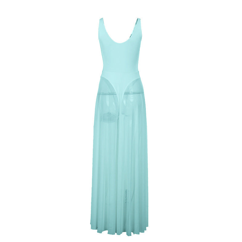 Celestia™ Flowing Mesh Maxi Dress
