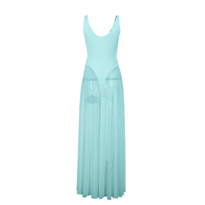 Celestia™ Flowing Mesh Maxi Dress