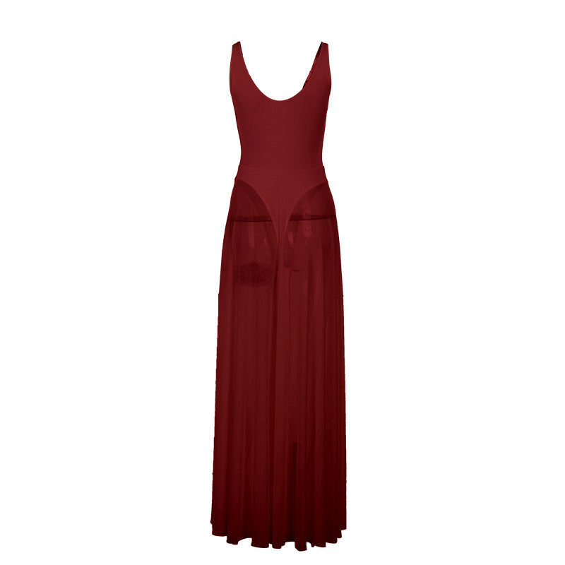 Celestia™ Flowing Mesh Maxi Dress