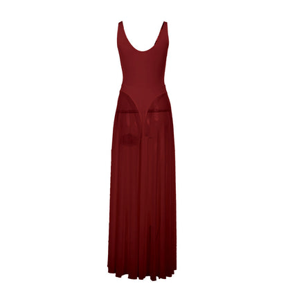 Celestia™ Flowing Mesh Maxi Dress
